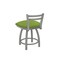 Holland Bar Stool Co 18" Low Back Swivel Vanity Stool, Nickel Finish, Canter Kiwi Green Seat 41118AN009 - alternate 5